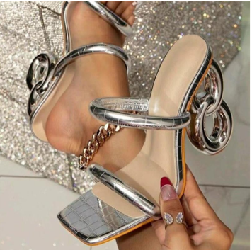 Talons Hauts Femme (Couleur Argent )
